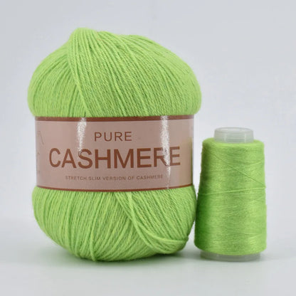 Fil de cachemire pour un crochet 3 plis peigné pur mongol chaud doux tissage flou tricot fil à main en cachemire 5 pièces