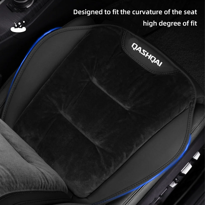 Housse de siège de voiture en flanelle, pour Nissan Qashqai J10 J11 J12, coussin de siège avant/arrière de voiture en peluche chaud d'hiver, accessoires d'intérieur automobile