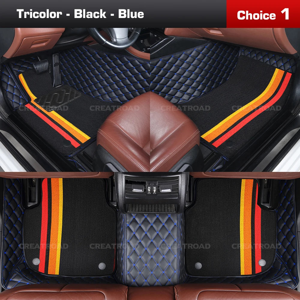 Tapis de sol de voiture Double couche, couverture de tapis automobile personnalisée, accessoires d'intérieur pour Xpeng G6/G9 2022 2023 2024 2025