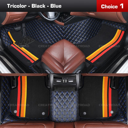 Tapis de sol de voiture Double couche, couverture de tapis automobile personnalisée, accessoires d'intérieur pour Xpeng G6/G9 2022 2023 2024 2025