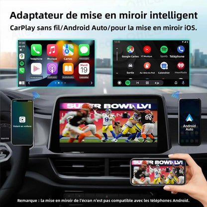 Adaptateur Cube 3-en-1 OTTOCAST Express MINI AIR 4.0 sans fil CarPlay Android Auto pour iOS, Mise en Miroir d'Écran, Accessoires Auto 2026
