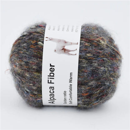 Fil épais tricoté en alpaga, 50g, aiguille colorée chaude, Crochet, écharpe tricotée à la main, fil de laine en coton Alize