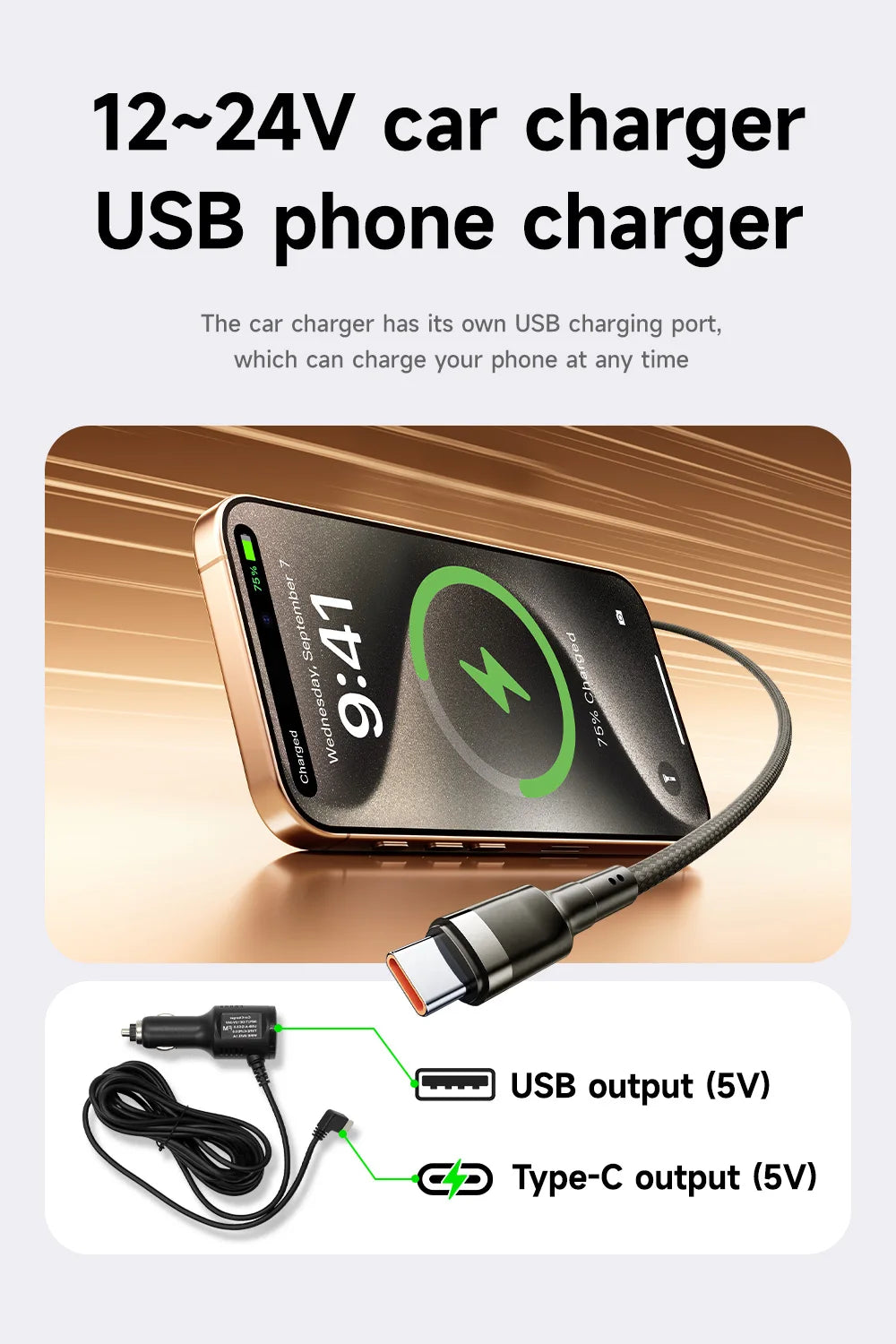 BQCC 11.26 pouces HD écran tactile pour support de voiture Portable universel sans fil Carplay Android Auto miroir BT TF lecteur de voiture
