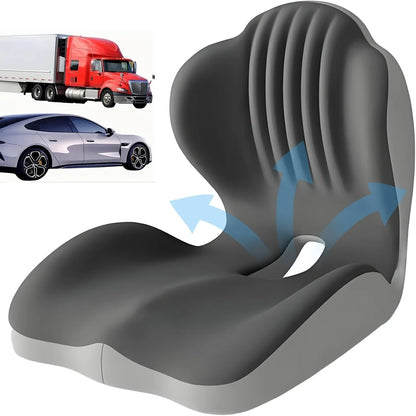 Coussin de soutien intégré pour les hanches et le bas du dos, coussin en mousse à mémoire de forme respirante pour le bureau et la voiture, pour les longues périodes assises