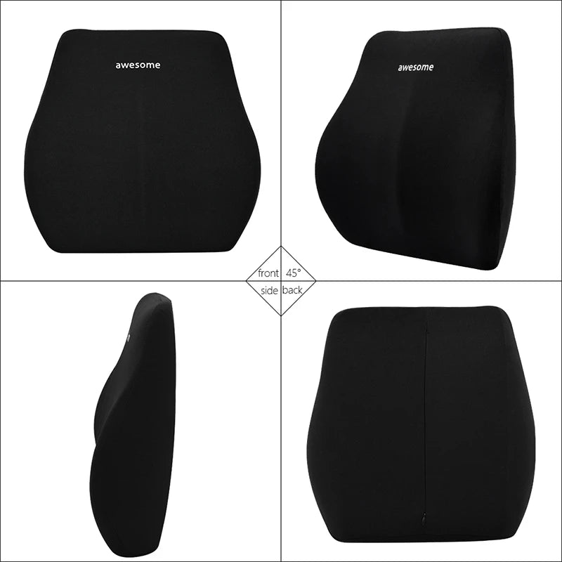 Appui-tête de soutien lombaire pour voiture, oreiller lombaire en mousse à mémoire de forme, oreiller universel doux pour le cou, coussin de siège de voiture