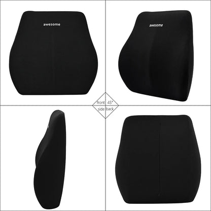 Appui-tête de soutien lombaire pour voiture, oreiller lombaire en mousse à mémoire de forme, oreiller universel doux pour le cou, coussin de siège de voiture