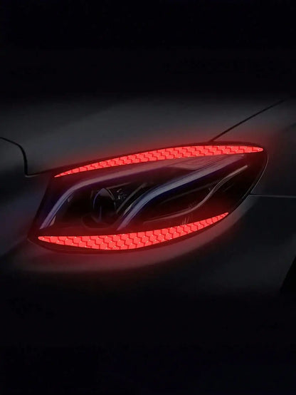 Autocollants réfléchissants pour sourcils de phares de voiture, autocollants en vinyle imperméables pour le style personnalisé, améliore la visibilité nocturne, installation facile à faire soi-même