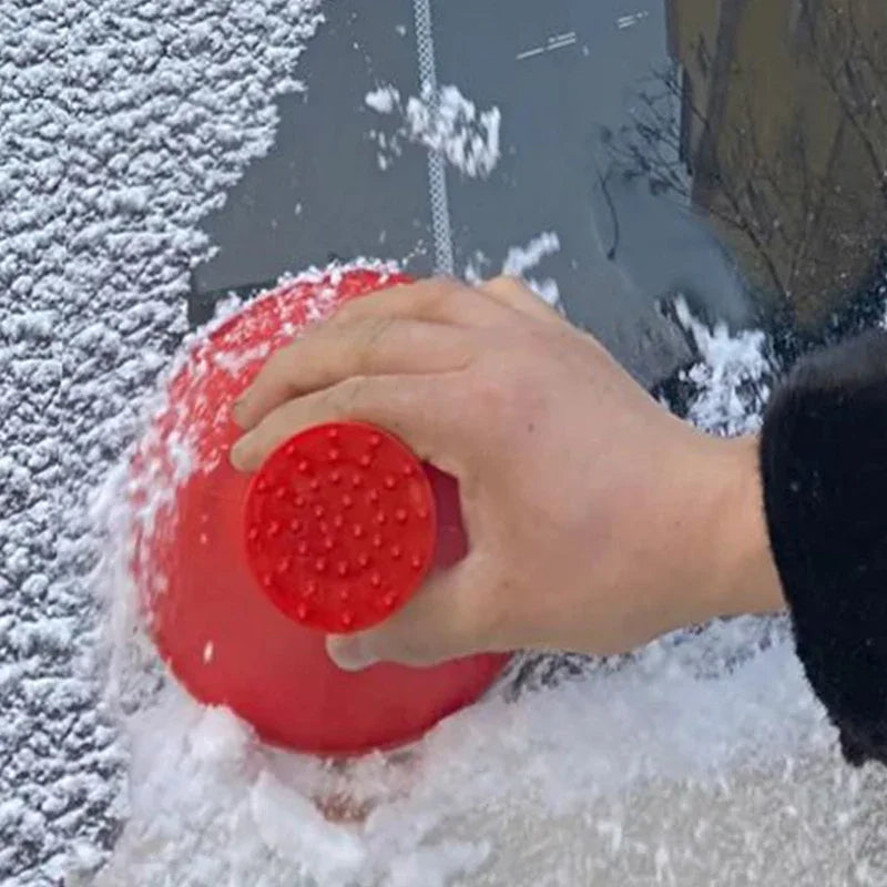 4 pièces fenêtre de voiture pare-brise magique grattoir à glace entonnoir pelle à neige, voiture circulaire en plastique pelle à neige grattoir à neige outil de déneigement