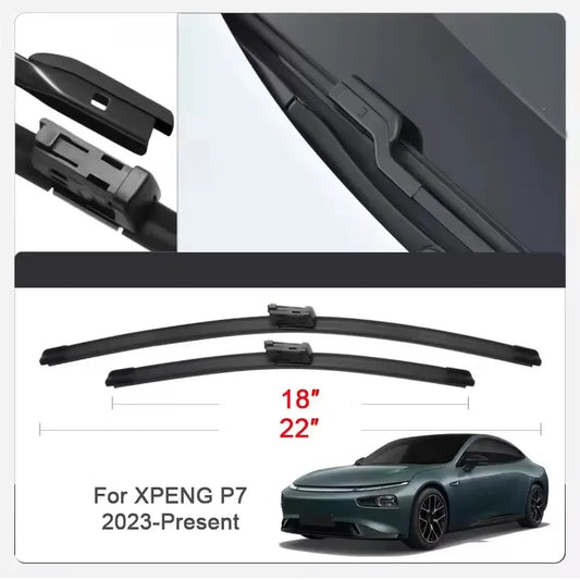 Balais d'essuie-glace de voiture, 2 pièces, pour XPENG P7,G3,G6,G9,X9,MONA, pare-brise avant, Double caoutchouc, accessoires de voiture ﻿
