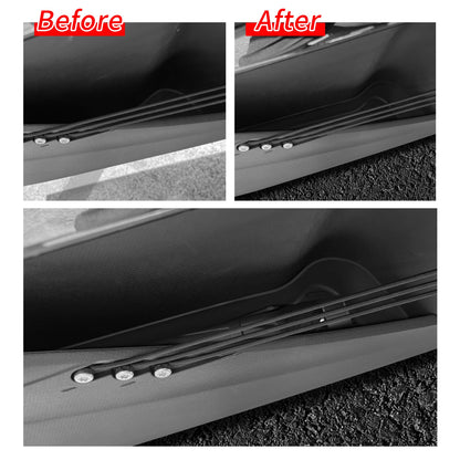 SMABEE Avant Porte Arrière Plateau De Rangement pour BYD ATTO3 ATTO 3 YUAN PLUS 2025 2026 Porte Poignée Boîte Organisateur TPE De Voiture accessoires