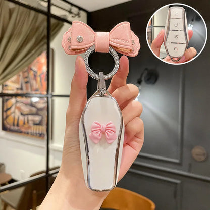 Étui pour clé de voiture en TPU, housse de télécommande, support de coque, sac féminin Fob pour BYD nouveau ATTO 3 Atto 2 Shark 6 Dolphin Mini Seal U 05 Sealion 07 EV
