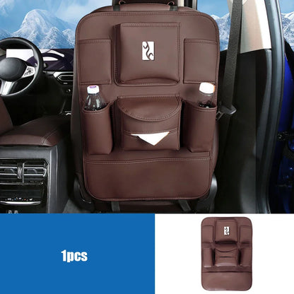 Cuir pour BYD YangWang U8 U9 2025 siège de Console centrale de voiture placer des articles sac en papier de rangement organisateur rangement sac à dos garniture