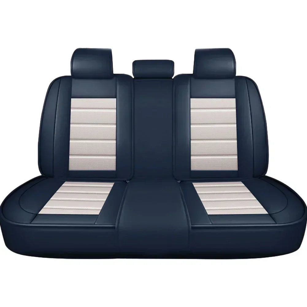 Ensemble complet de housses de siège de voiture en cuir PU, protection de banc fendue avant et arrière, quatre saisons universelles, adaptées à la plupart des accessoires de voiture SUV