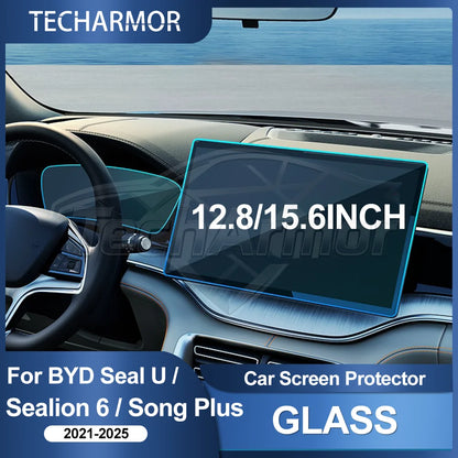 Film de protection en verre trempé pour voiture BYD Seal U/Sealion 6/Song Plus 2021 – 25, protecteur d'écran pour tableau de bord de Navigation GPS