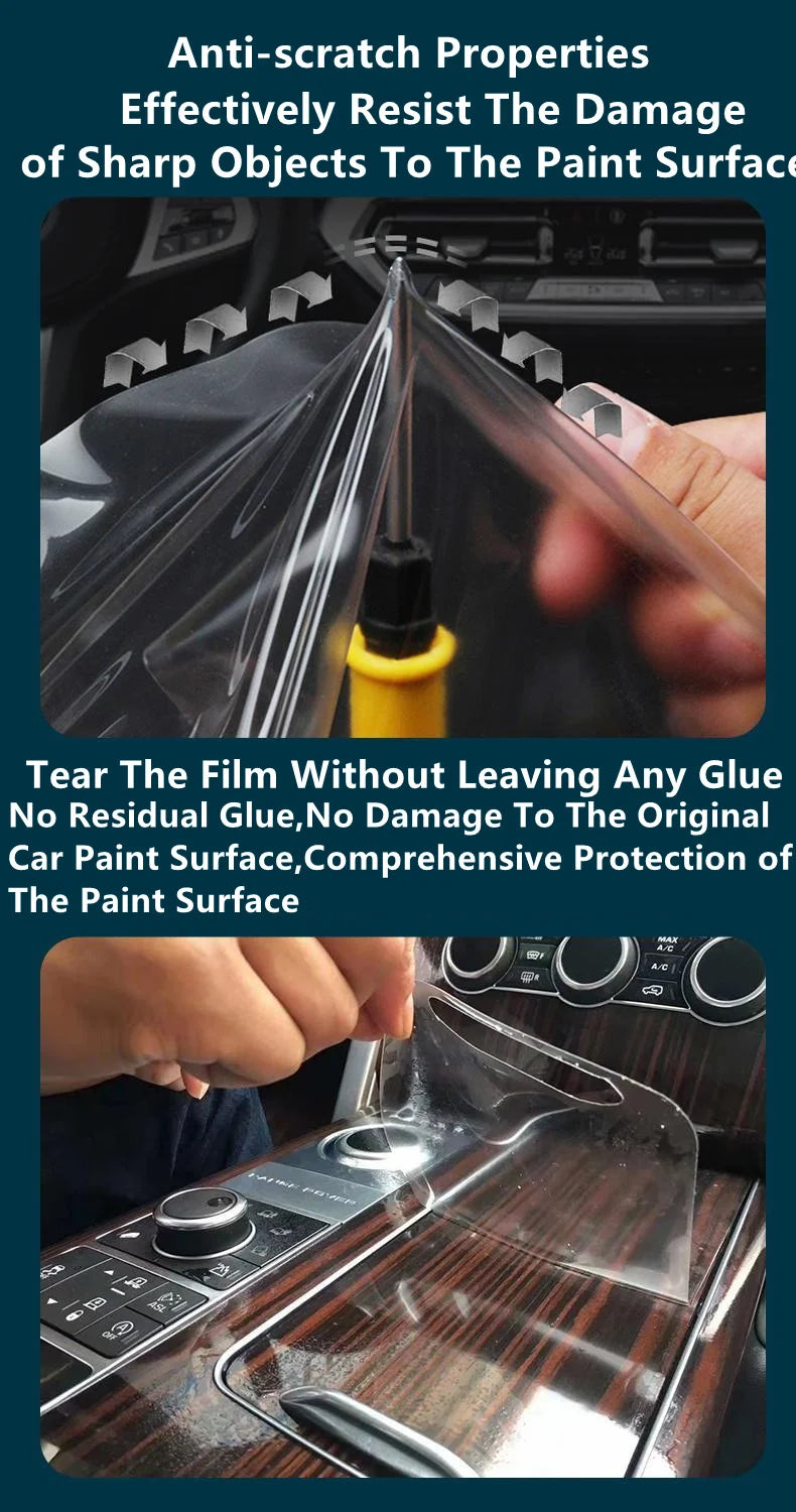 Pour BYD YANGWANG U8 2024 2025 panneau tableau de bord Navigation automobile intérieur Film de protection TPU anti-rayures autocollant