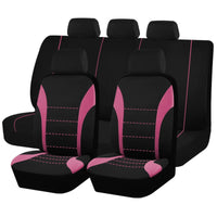 Housses de siège de voiture universelles en tissu Polyester, adaptées à la plupart des voitures, Suv, camion, avec Airbag, accessoires de voiture compatibles, housse de siège intérieur