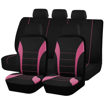 Housses de siège de voiture universelles en tissu Polyester, adaptées à la plupart des voitures, Suv, camion, avec Airbag, accessoires de voiture compatibles, housse de siège intérieur