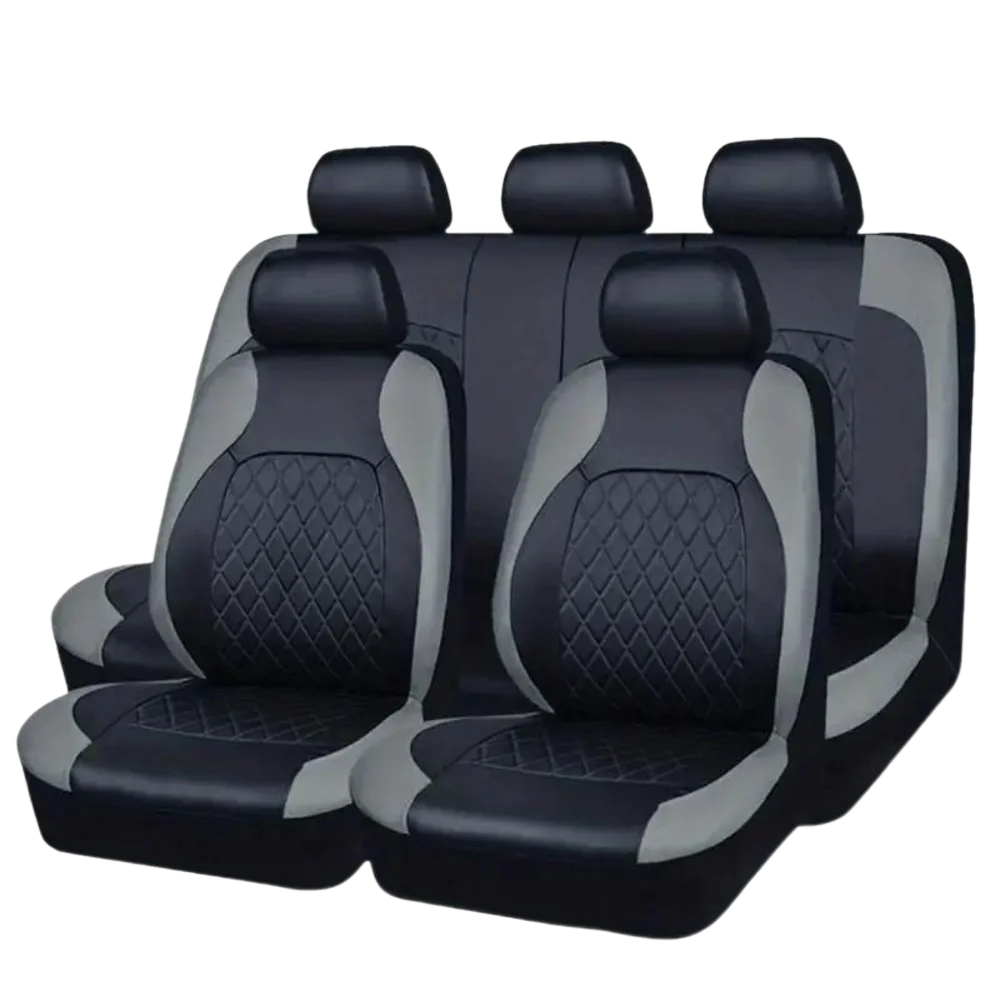 Housses de siège de voiture universelles PU noir mode housses de siège de sport housse de siège de voiture en polyuréthane accessoires intérieurs universels