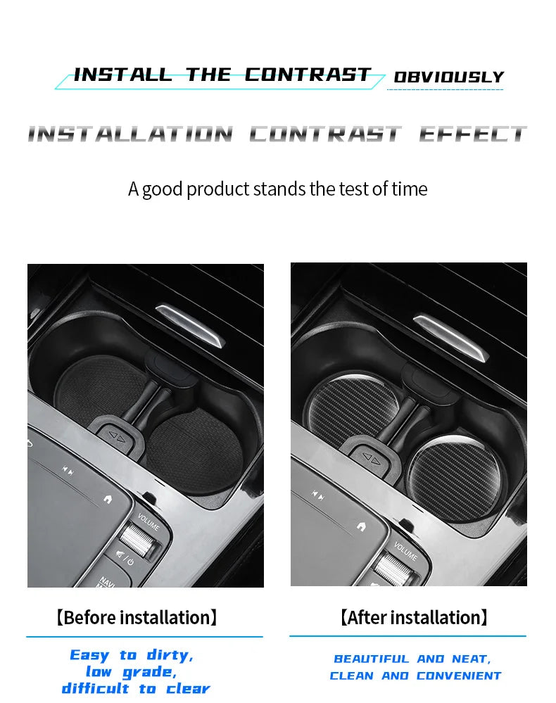 Tapis de dessous de verre antidérapant pour tasse d'eau de voiture, 2 pièces, pour Chery Jaecoo J7 J8 7 Tiggo 8plus 8 5 Plus 7pro Max Omoda 5 C5 Arrizo