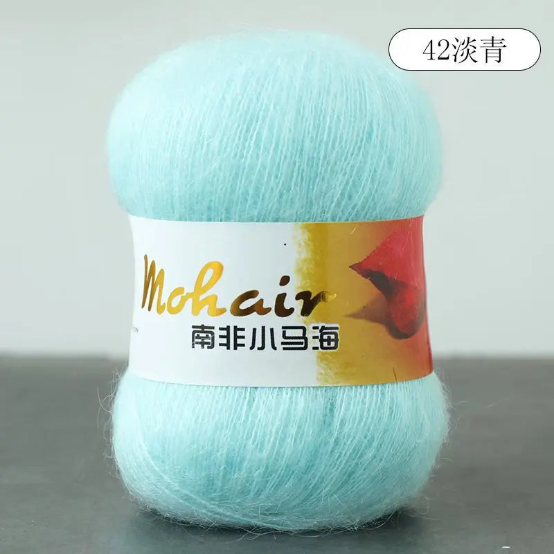 Fil de laine Mohair d'alpaga en peluche pour fil à tricoter, écharpe de pull 40 grammes/boule, fils épais de Lanas doux et chaud gonflés
