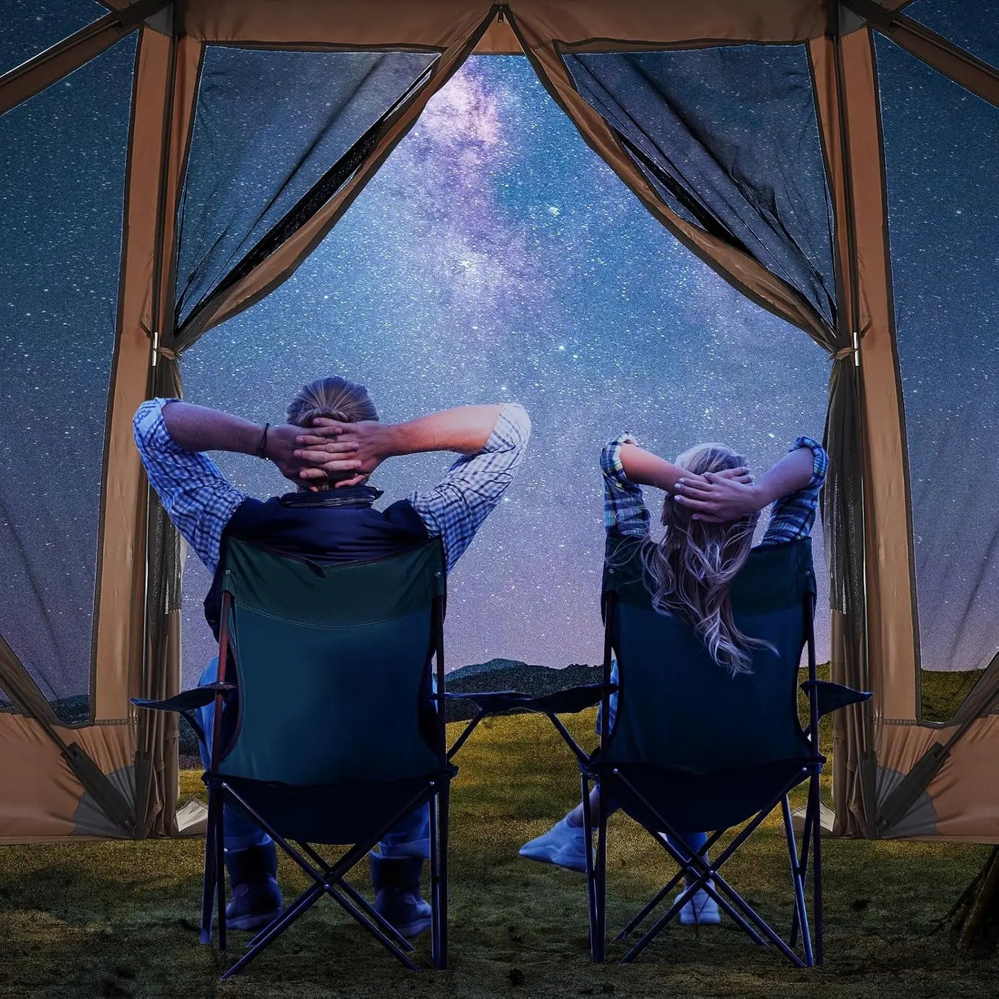 Tente de réception pop-up Garvee 8x8 pieds avec moustiquaire, abri extérieur portable instantané à 6 côtés, imperméable, avec sac de transport, idéale pour le camping, la plage, la terrasse et les fêtes en extérieur