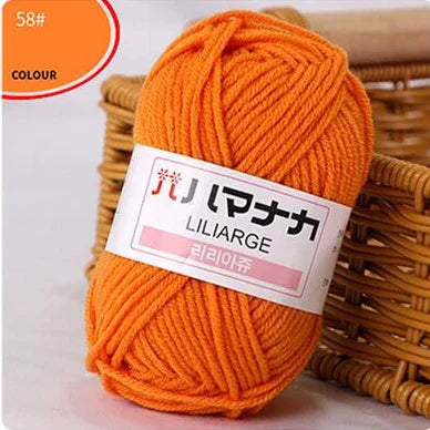 Fil de laine à tricoter en coton doux et doux pour bébé, fil de velours en fibres épaisses, fil de laine à tricoter à la main pour pull de bricolage