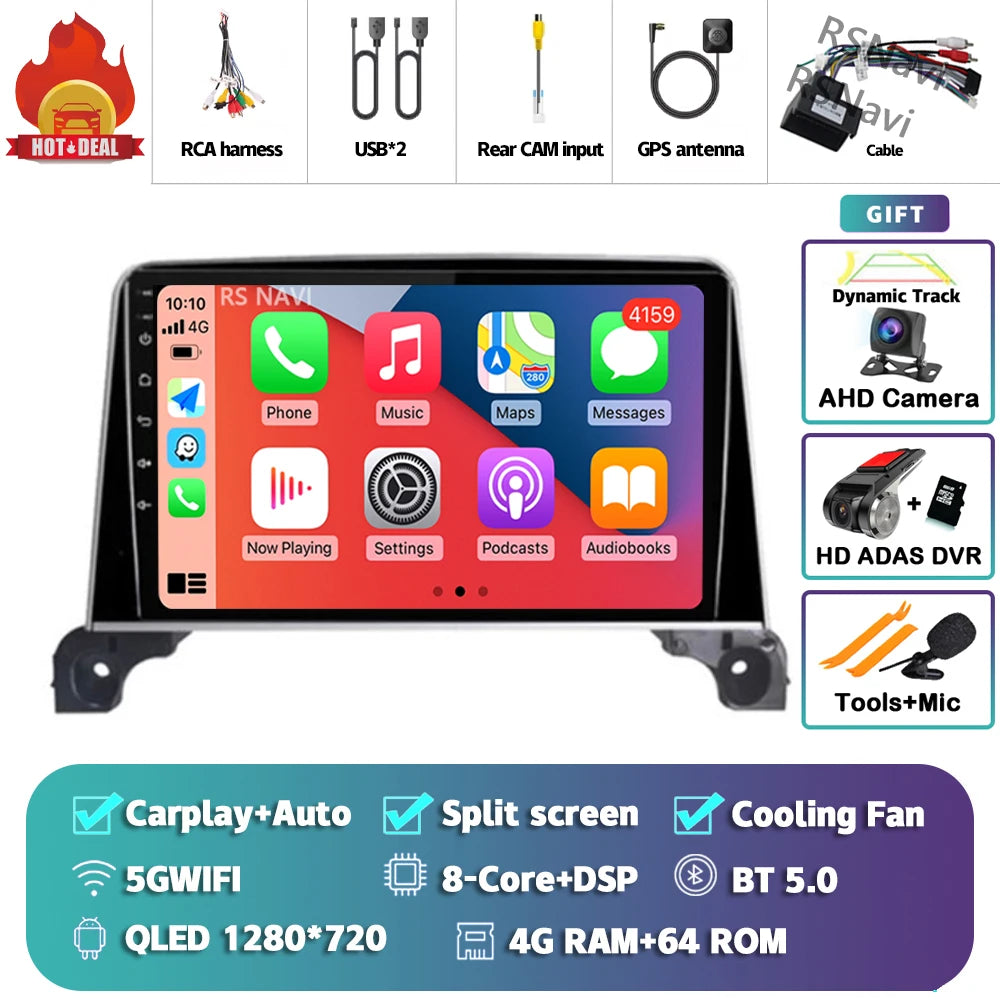 Android 15 Carplay Auto 2K écran autoradio multimédia lecteur vidéo pour Peugeot 5008 4008 3008 2017 - 2020 2din Autoradio stéréo
