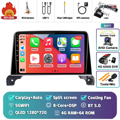 Android 15 Carplay Auto 2K écran autoradio multimédia lecteur vidéo pour Peugeot 5008 4008 3008 2017 - 2020 2din Autoradio stéréo