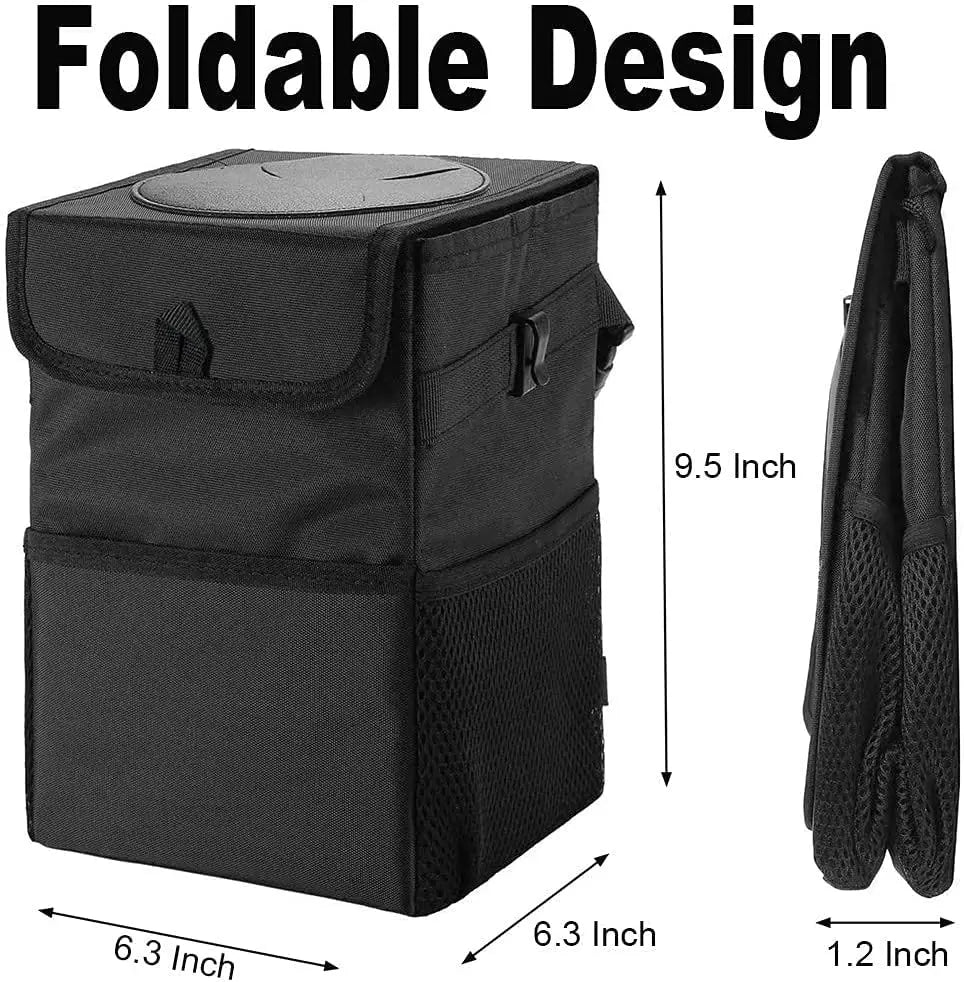 Poubelle de voiture étanche, poubelle étanche avec couvercle, poches de rangement, poubelle de véhicule polyvalente pour SUV