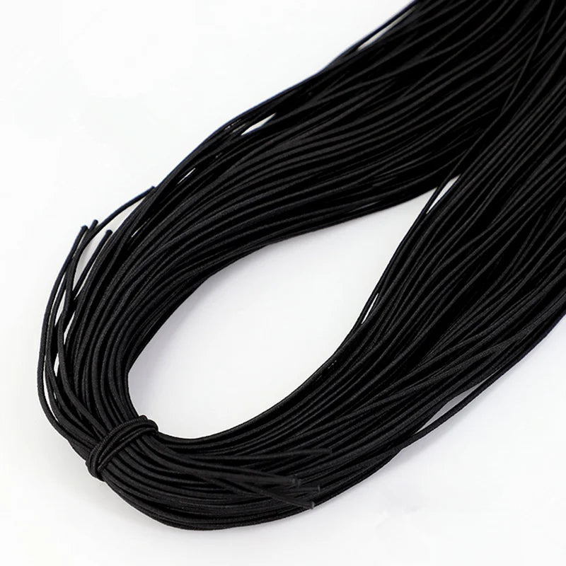 Bande élastique 1.0/ 1.2/ 1.5/ 2.0/ 2.5mm, fil élastique, perles faites à la main pour la fabrication de bijoux, accessoires de couture, bricolage