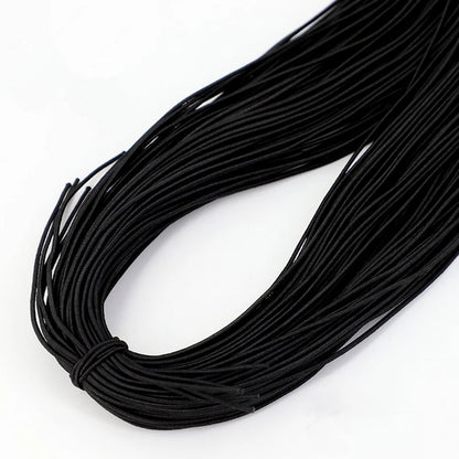 Bande élastique 1.0/ 1.2/ 1.5/ 2.0/ 2.5mm, fil élastique, perles faites à la main pour la fabrication de bijoux, accessoires de couture, bricolage