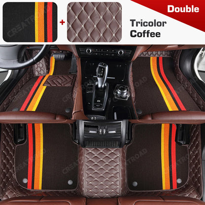 Tapis de sol de voiture Double couche, couverture de tapis automobile personnalisée, accessoires d'intérieur pour Xpeng G6/G9 2022 2023 2024 2025