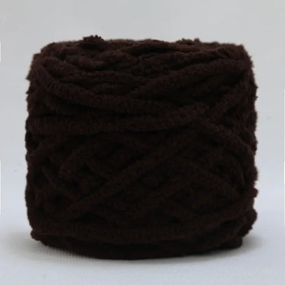 Fil à tricoter Chenille 100g/boule, ligne de bande de glace douce, fil de coton, fil de laine pour bricolage, écharpe à tricoter à la main, laine épaisse, vente en gros