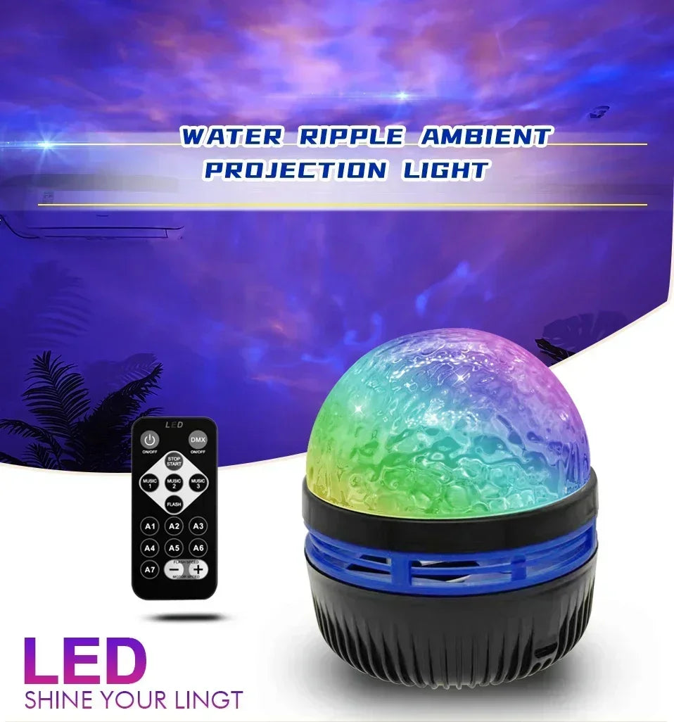 جهاز عرض النجوم المجري RGB يعمل بمنفذ USB، مصباح ليلي مع جهاز تحكم عن بعد، مثالي لتزيين الغرف والحفلات وهدايا أعياد الميلاد