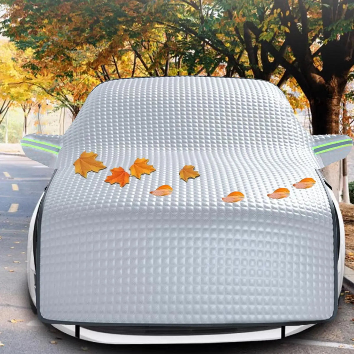 Couverture de neige pour pare-brise de voiture d'hiver, protection Anti-gel, demi-couvercle de voiture, protection contre la glace, pare-soleil pour fenêtre de voiture