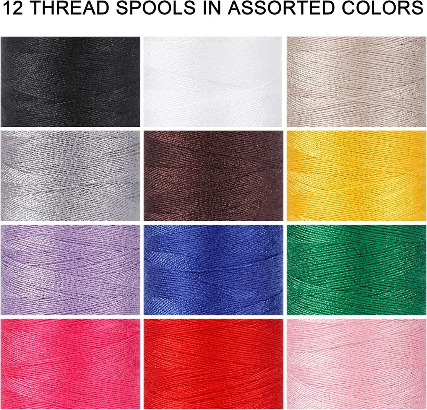 Nouvelles fils à coudre 42 couleurs fils de Polyester pour la couture à la main ou à la Machine couture à la main Machine à broder Quilting et artisanat