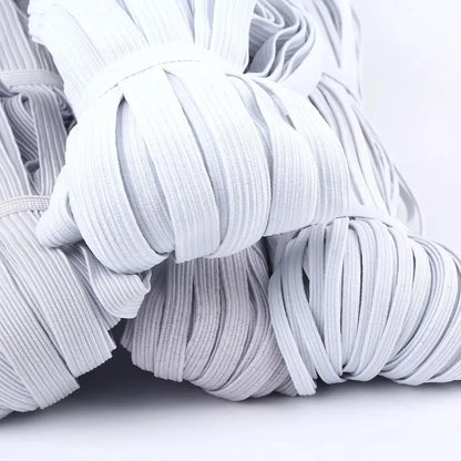 Bandes élastiques plates blanches/noires, 3/4/5/6/8/10MM, bande élastique pour vêtements de mariage, pour bricolage, couture, corde extensible