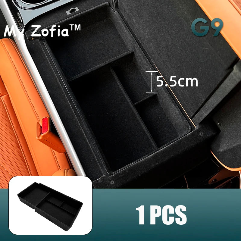 Boîte de rangement d'accoudoir de voiture pour Xpeng XiaoPeng G9, console centrale, évalué, conteneur, ABS, accessoires de coussin, 2023, 2024, 2025