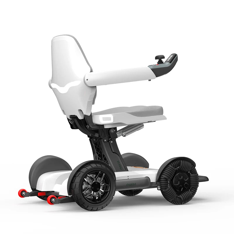 Fauteuil roulant électrique tout terrain pliant automatique Intelligent avec batterie amovible fauteuil roulant de contrôle sans fil pour le