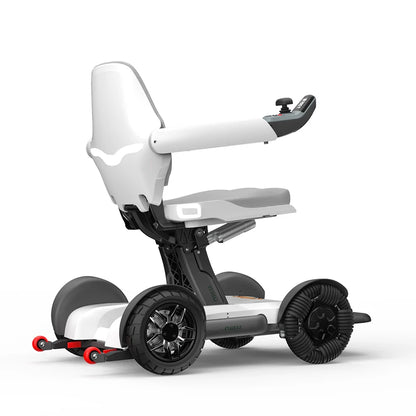 Fauteuil roulant électrique tout terrain pliant automatique Intelligent avec batterie amovible fauteuil roulant de contrôle sans fil pour le