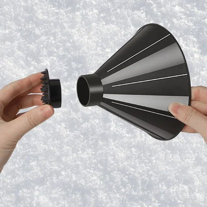 4 pièces fenêtre de voiture pare-brise magique grattoir à glace entonnoir pelle à neige, voiture circulaire en plastique pelle à neige grattoir à neige outil de déneigement