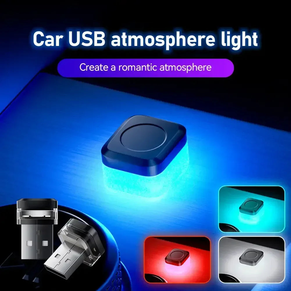 Voiture USB LED lumière d'ambiance lumières d'ambiance Plug Play feux de signalisation universels lecture maison chambre lampe lumineuse décorative