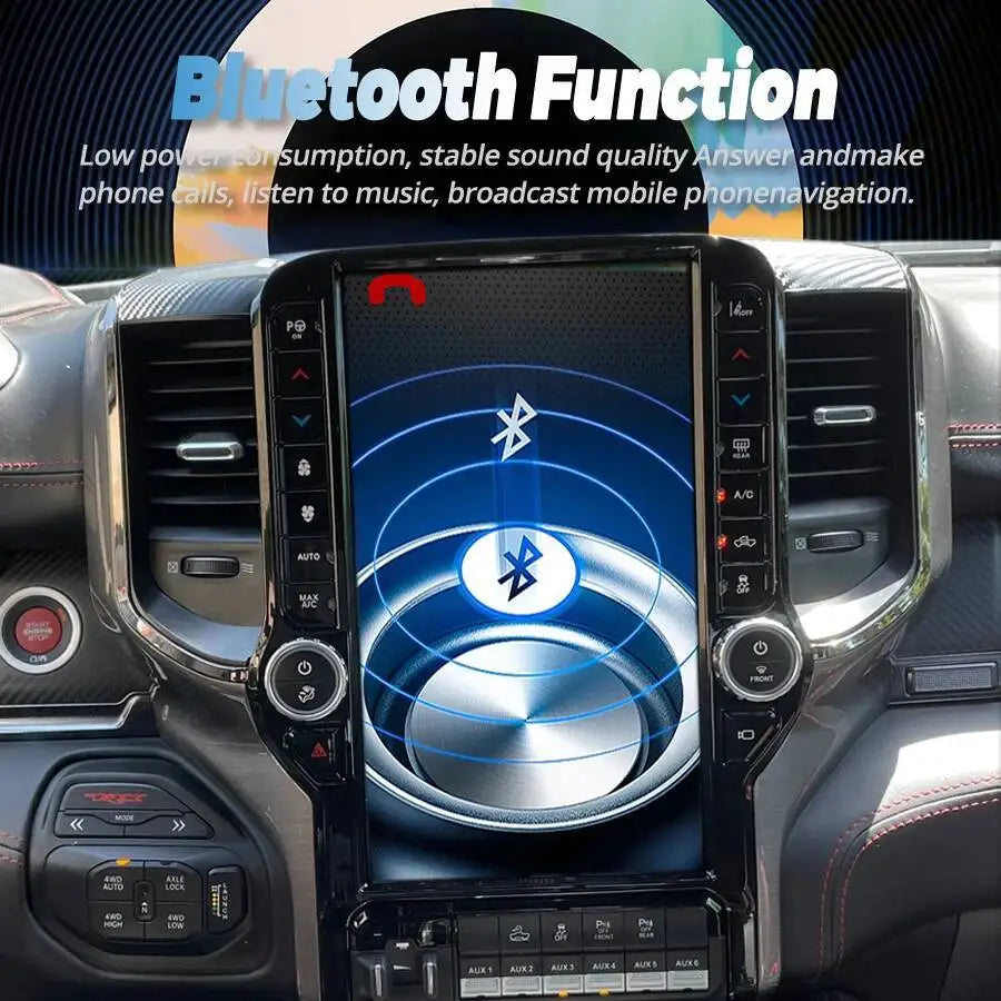 11.6/13.6 pouces écran Audio DSP stéréo pour Dodge Ram 1500 2500 3500 2019-2023 autoradio lecteur multimédia Android 1Din Bluetooth