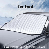 Pare-soleil de pare-brise avant de voiture, housse de neige pour Ford Fi.C. Focus 3, 4, Mondeo, Ecosport, Kuga, Focus ST, Ice Frost Guard, Sun Protector