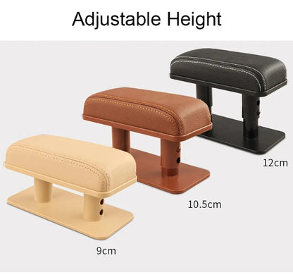 SEAMETAL – coussin d'accoudoir de porte de voiture, hauteur réglable, coussin de Support de coude, tapis de protection intérieur universels en cuir PU