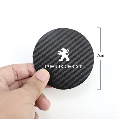 Coussin antidérapant en silicone pour voiture, 2 pièces, accessoires d'intérieur imperméables pour Peugeot 206 208 207 3008 308 2008 107 508 607