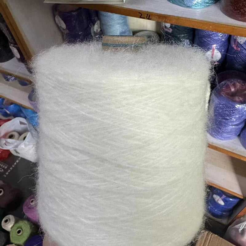 1 régiment de 500 grammes de laine Mohair ultra douce près du corps sans collant, foulards tricotés à la main, fil de pull