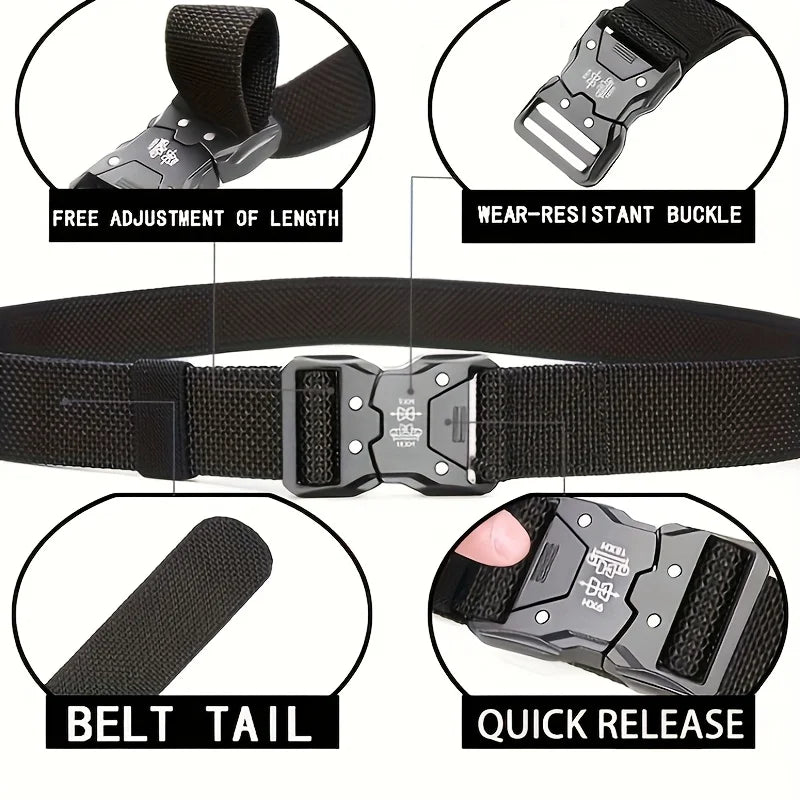 Ensemble de 2 ceintures pour hommes, nouvelle collection, ceinture décontractée à boucle à dégagement rapide, idéale pour les cadeaux de remise de diplôme, les cadeaux d'anniversaire, les cadeaux de la fête des pères