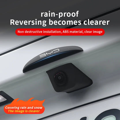 Caméra arrière de recul pour voiture, housse de pluie ABS anti-pluie pour BYD Atto 3 chansons F0 Qin Pro G3 I Han Tang EV F3 E6 Dmi Yuan Song Plus