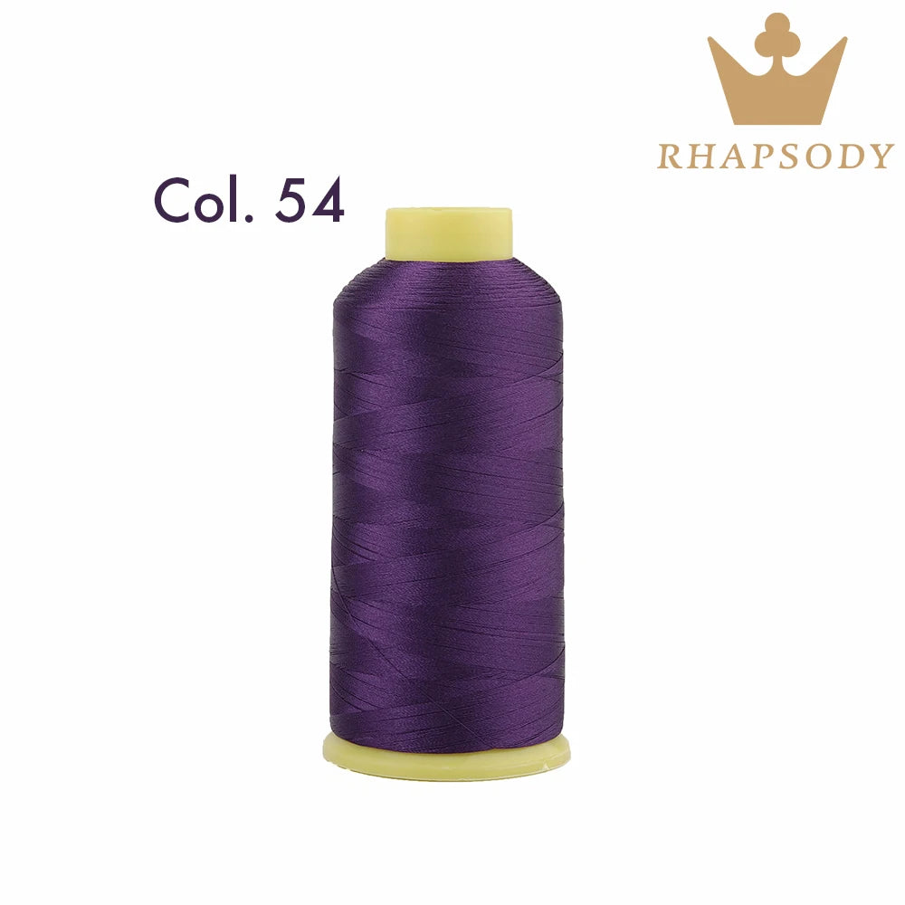 Fil à Broder en Polyester 40WT 120D/2 de 5000m, pour Machine Brother/Singer, Couture Domestique, Couleurs Variées de Bonne Qualité